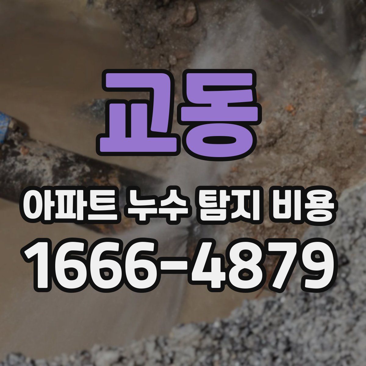교동 아파트 누수 탐지 비용