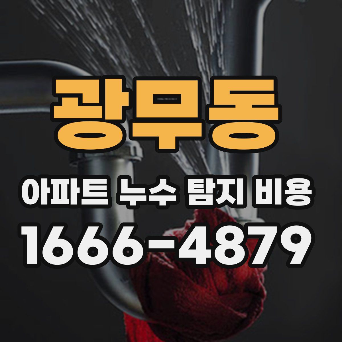 광무동 아파트 누수 탐지 비용