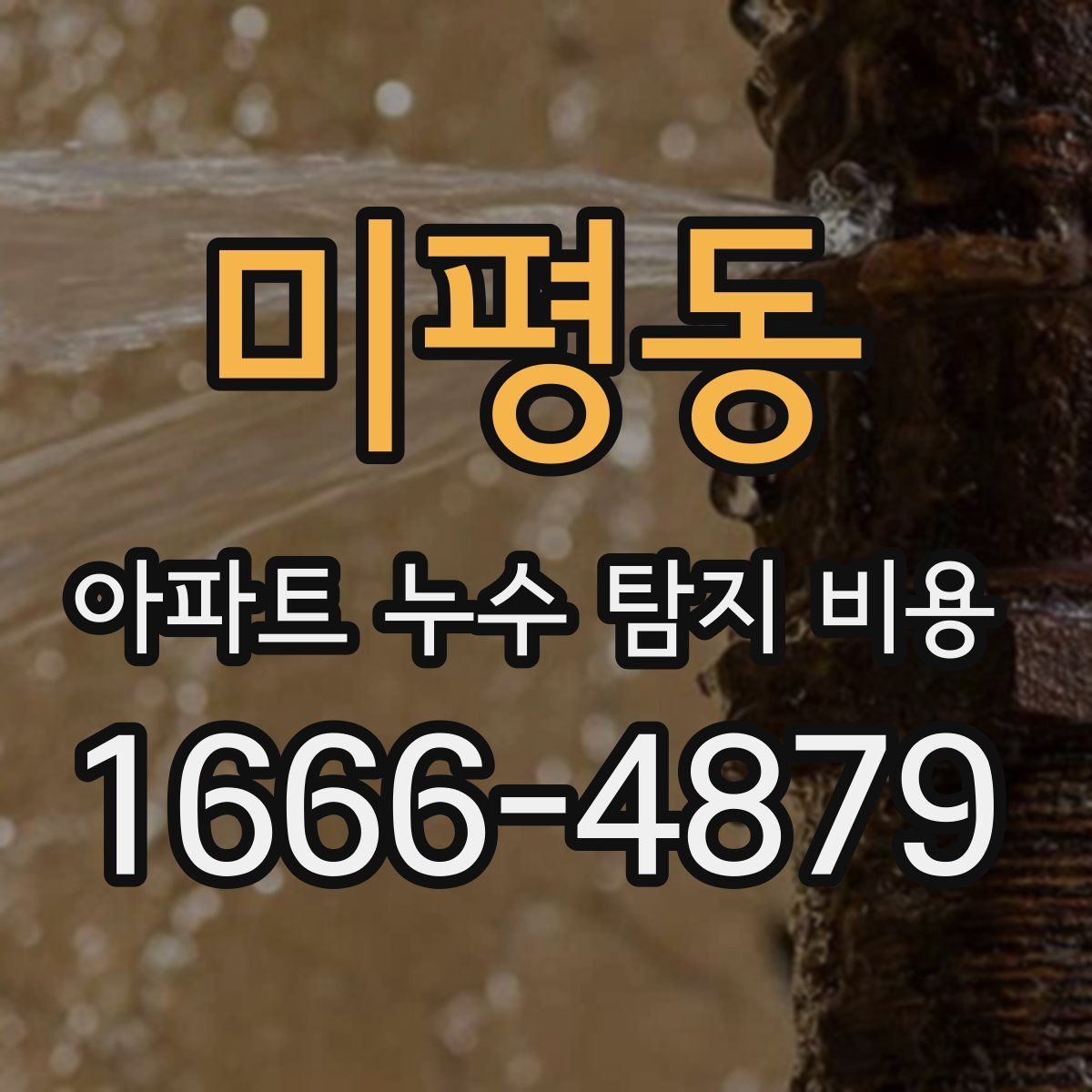 미평동 아파트 누수 탐지 비용