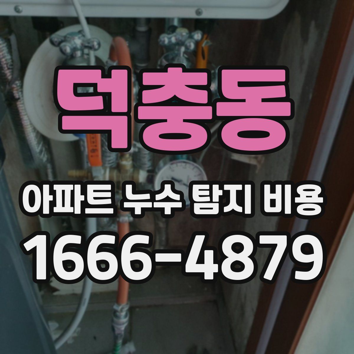 덕충동 아파트 누수 탐지 비용