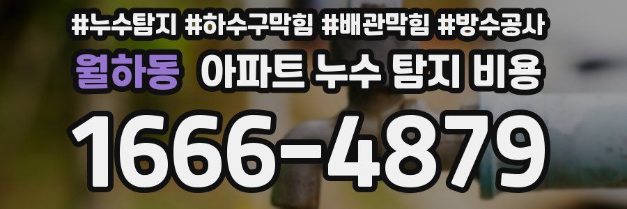 월하동 아파트 누수 탐지 비용