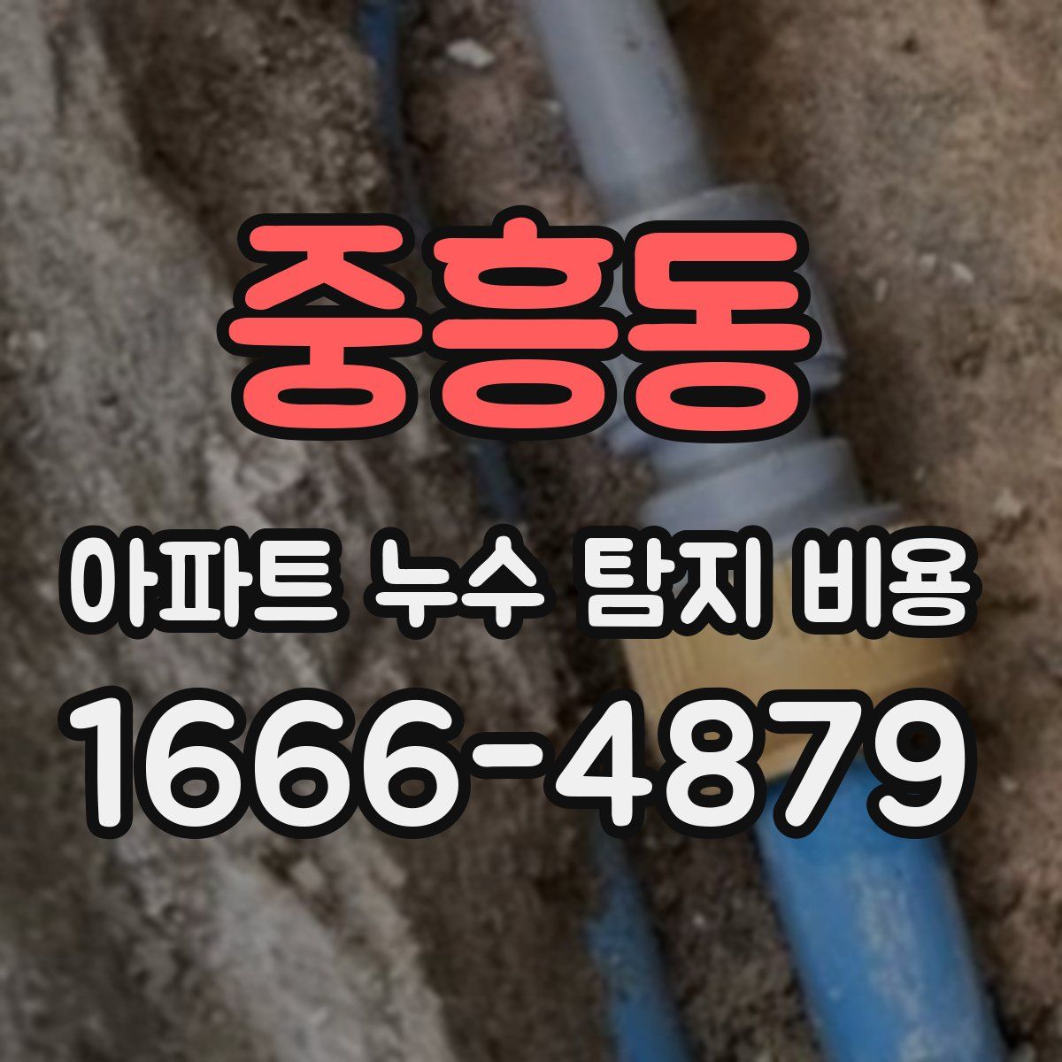 중흥동 아파트 누수 탐지 비용