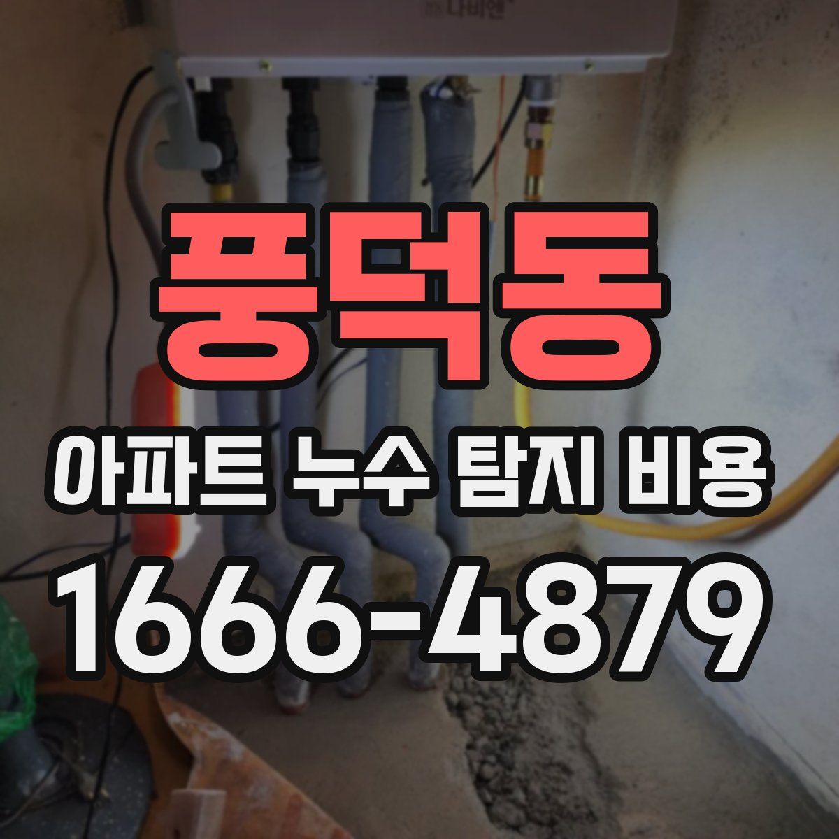 풍덕동 아파트 누수 탐지 비용
