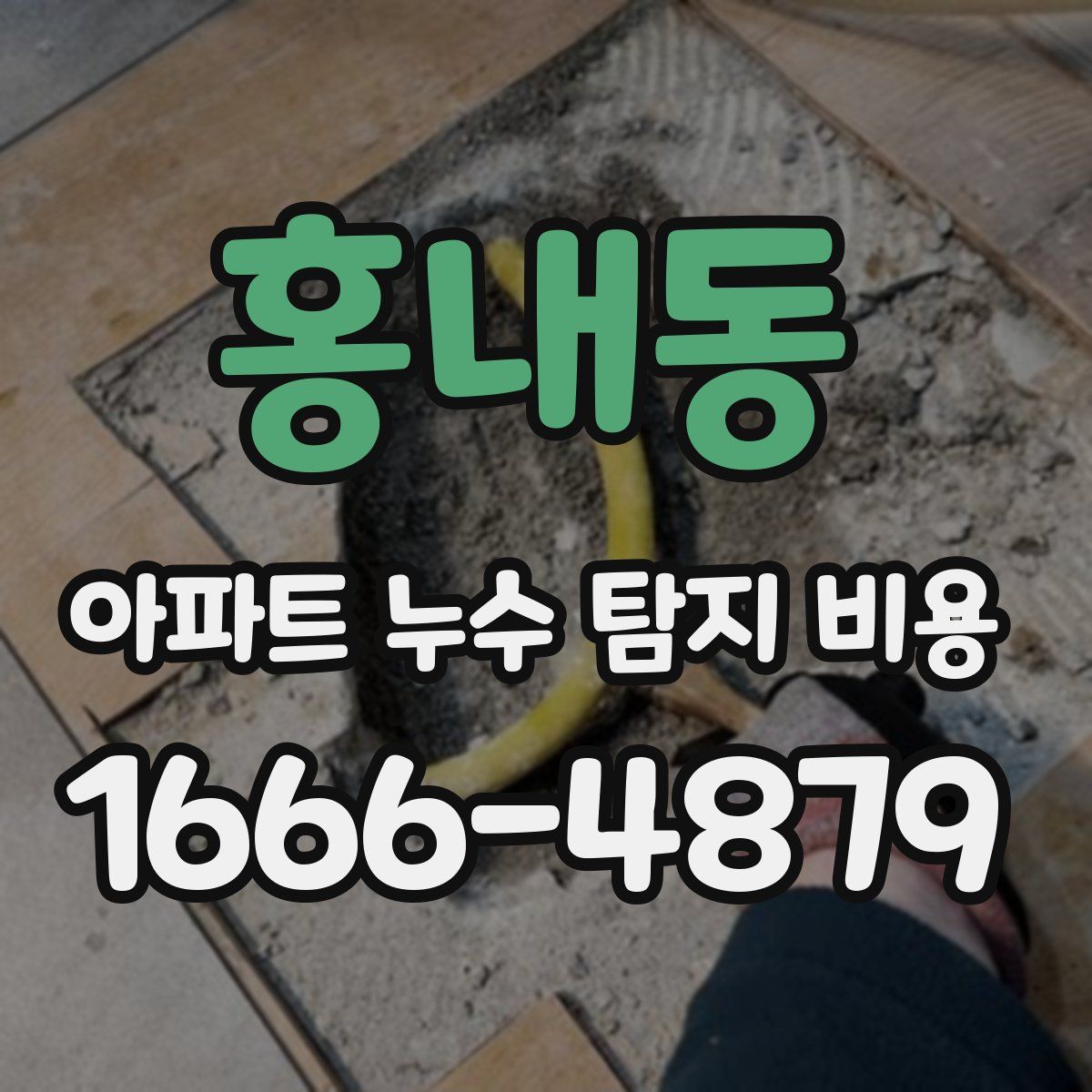 홍내동 아파트 누수 탐지 비용