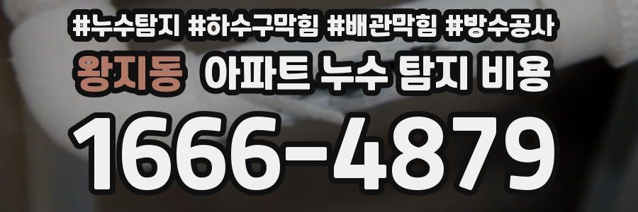 왕지동 아파트 누수 탐지 비용