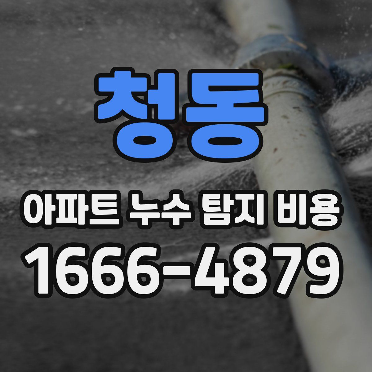 청동 아파트 누수 탐지 비용