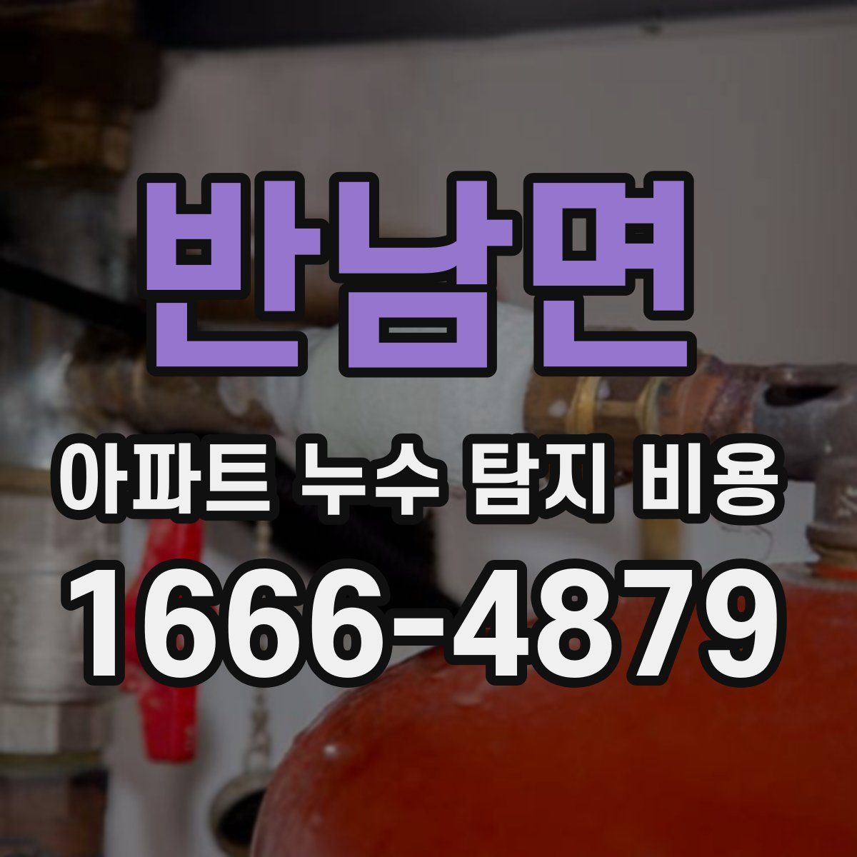반남면 아파트 누수 탐지 비용