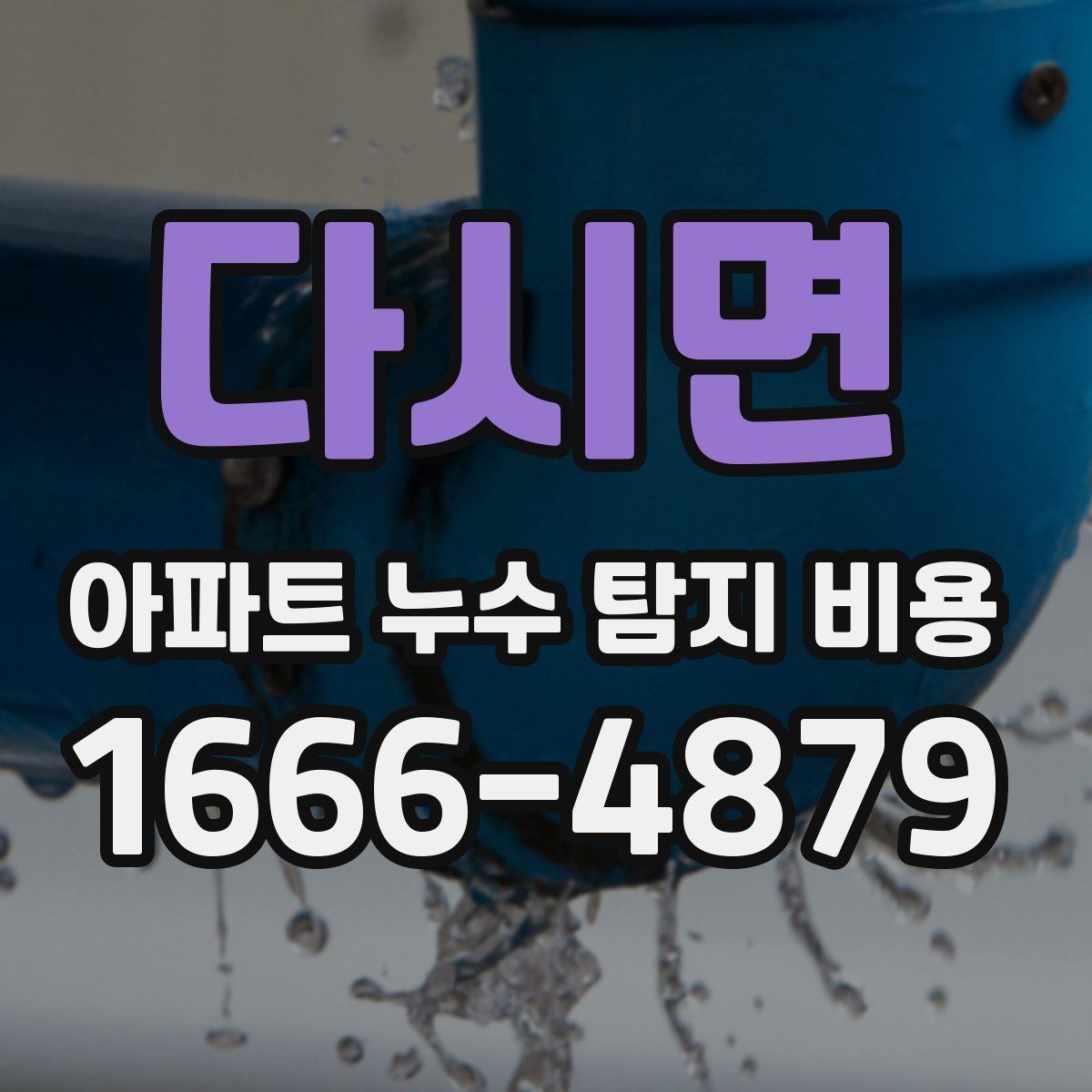 다시면 아파트 누수 탐지 비용