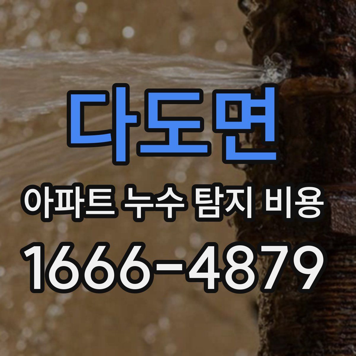 다도면 아파트 누수 탐지 비용