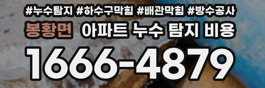 봉황면 아파트 누수 탐지 비용