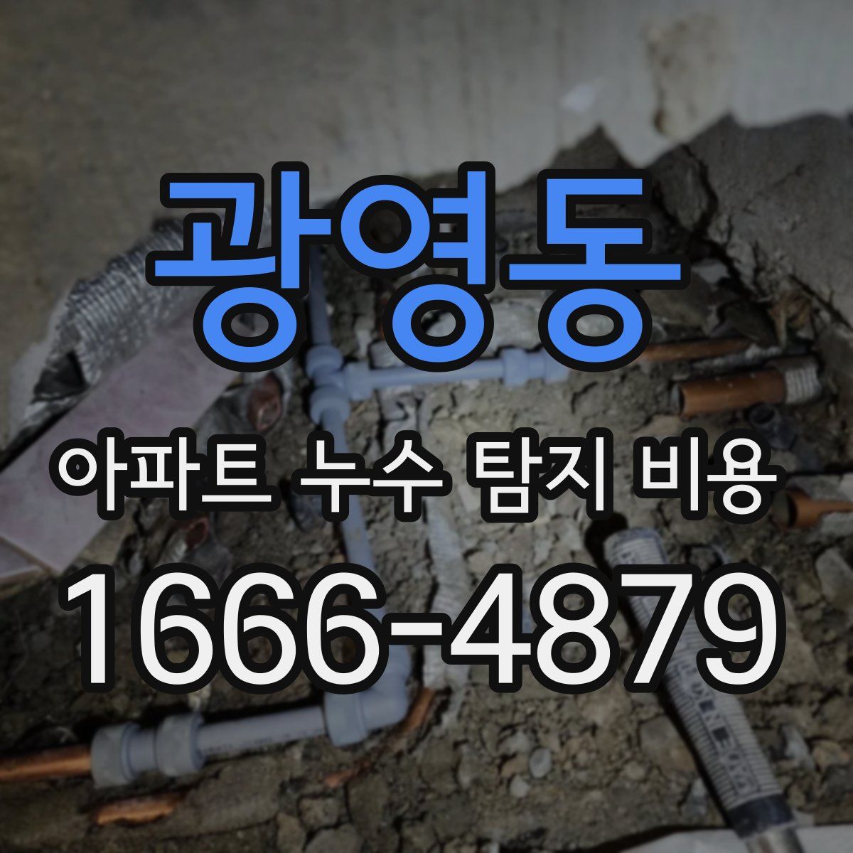 광영동 아파트 누수 탐지 비용