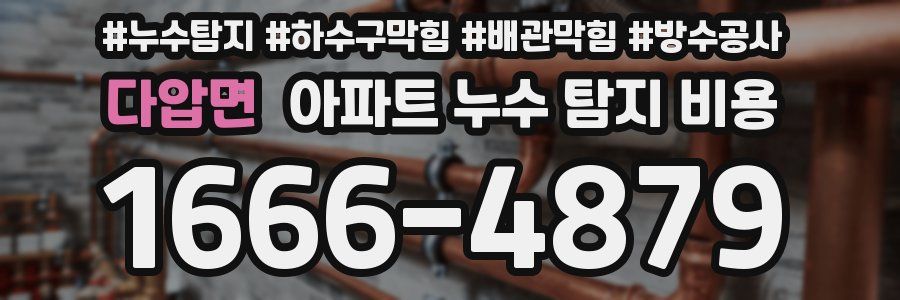 다압면 아파트 누수 탐지 비용