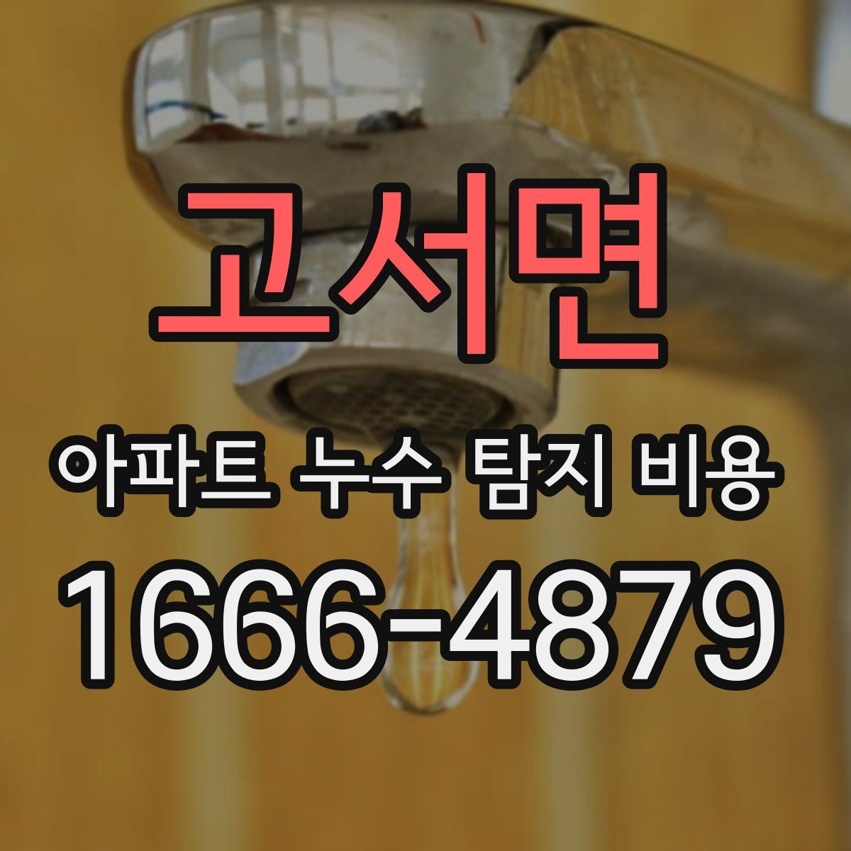 고서면 아파트 누수 탐지 비용