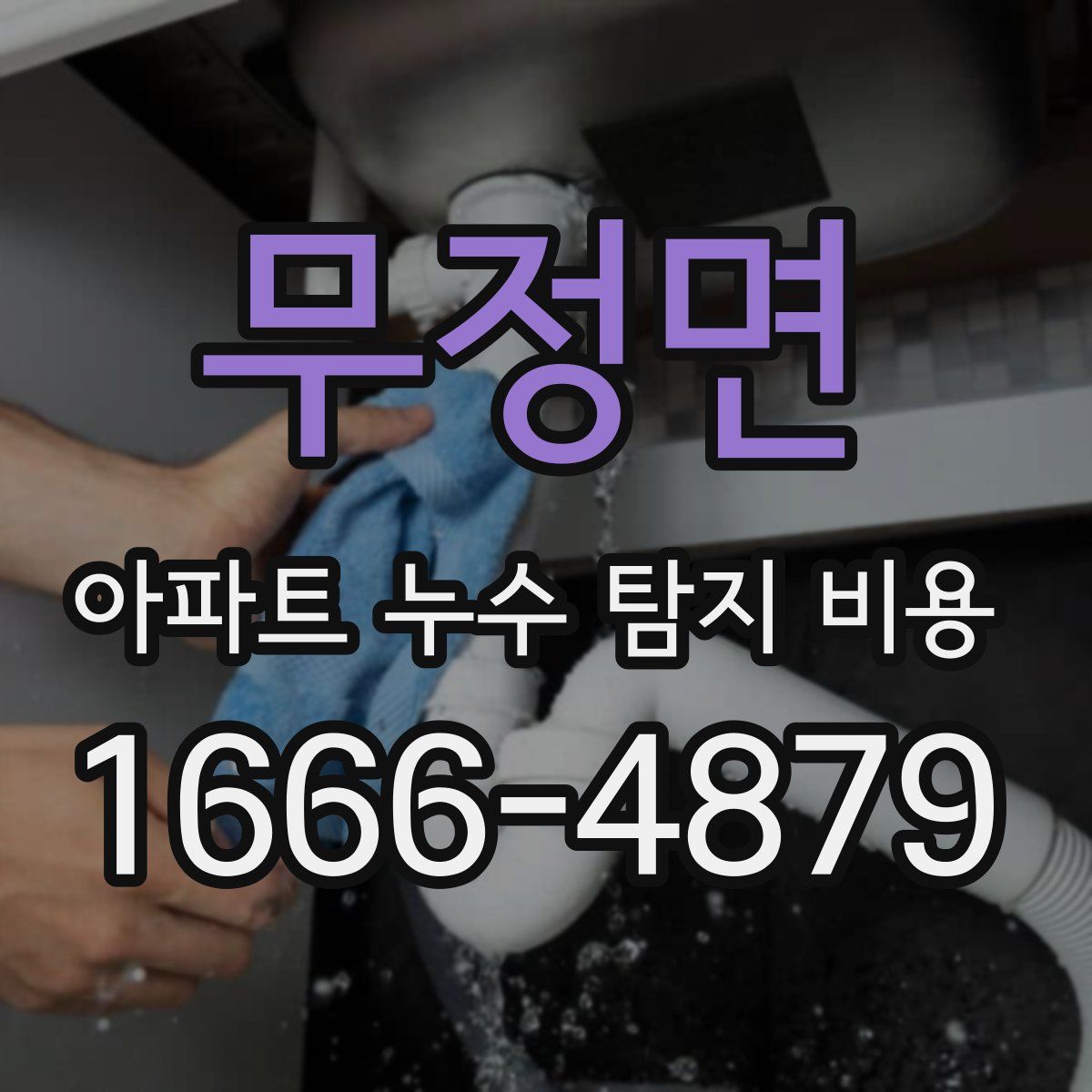 무정면 아파트 누수 탐지 비용