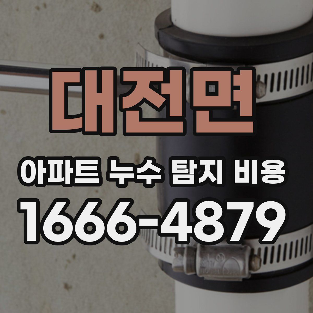 대전면 아파트 누수 탐지 비용