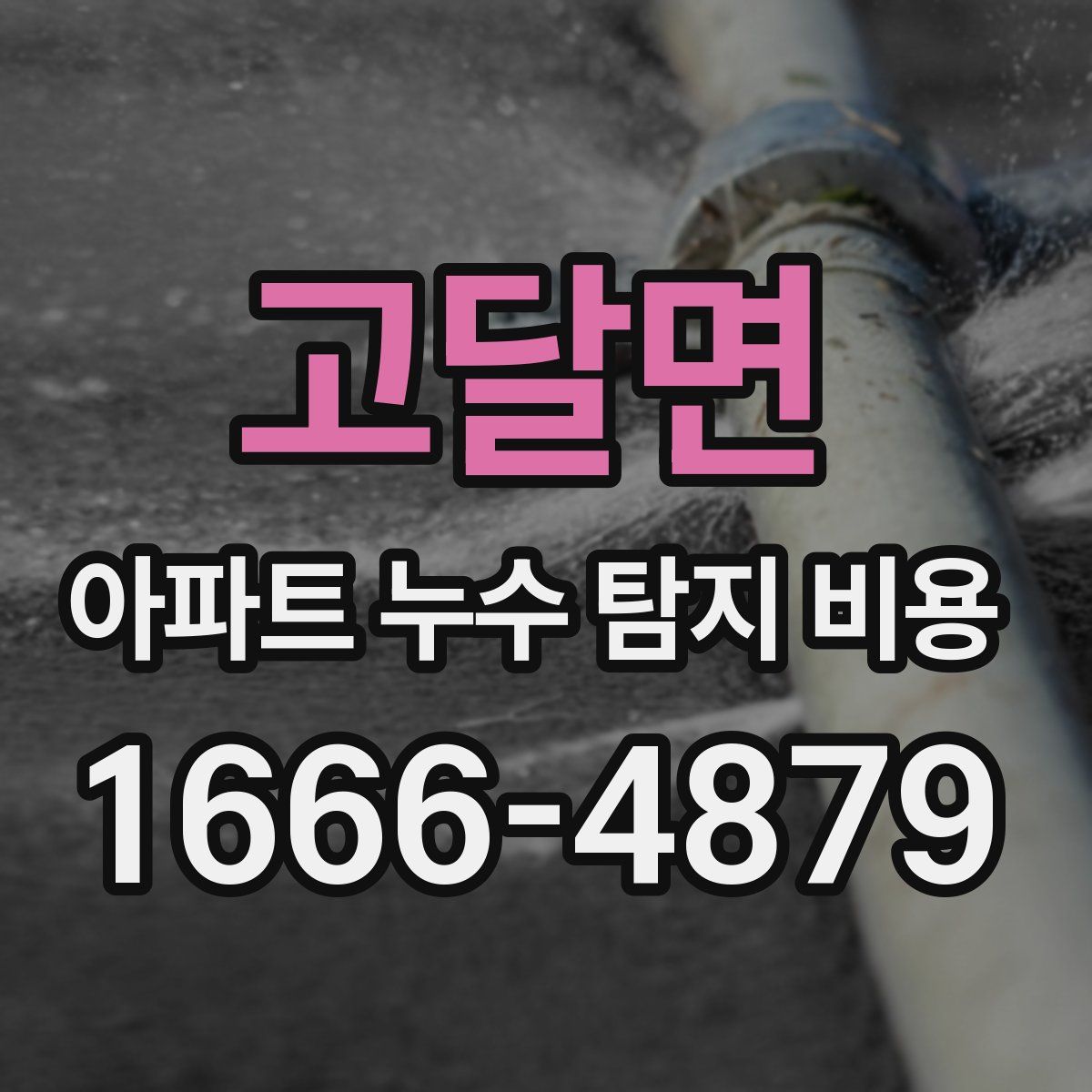 고달면 아파트 누수 탐지 비용