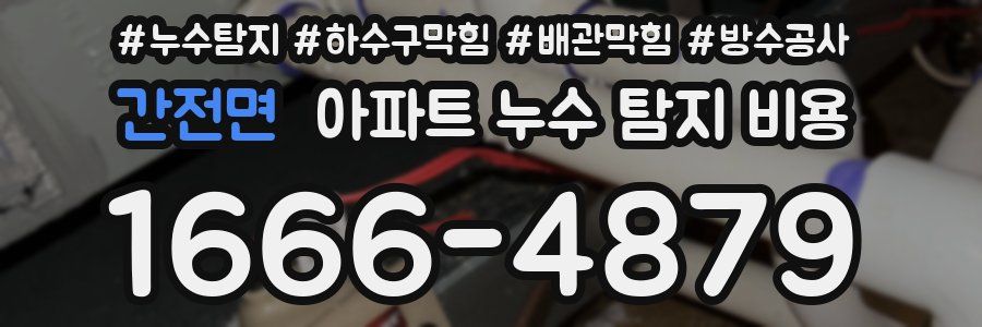 간전면 아파트 누수 탐지 비용