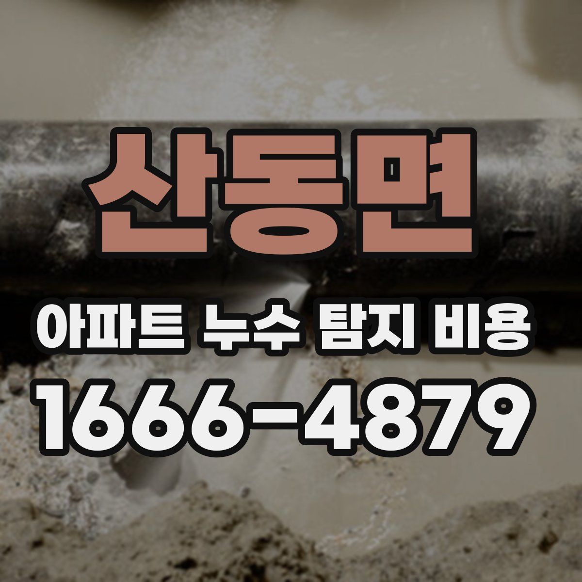 산동면 아파트 누수 탐지 비용