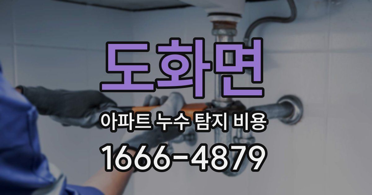 도화면 아파트 누수 탐지 비용