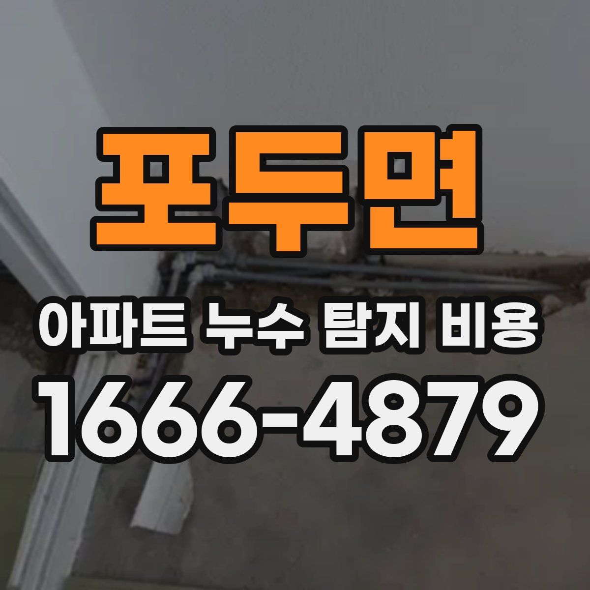 포두면 아파트 누수 탐지 비용