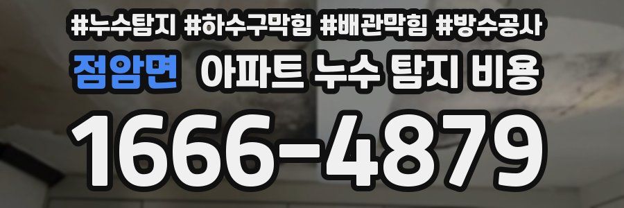 점암면 아파트 누수 탐지 비용