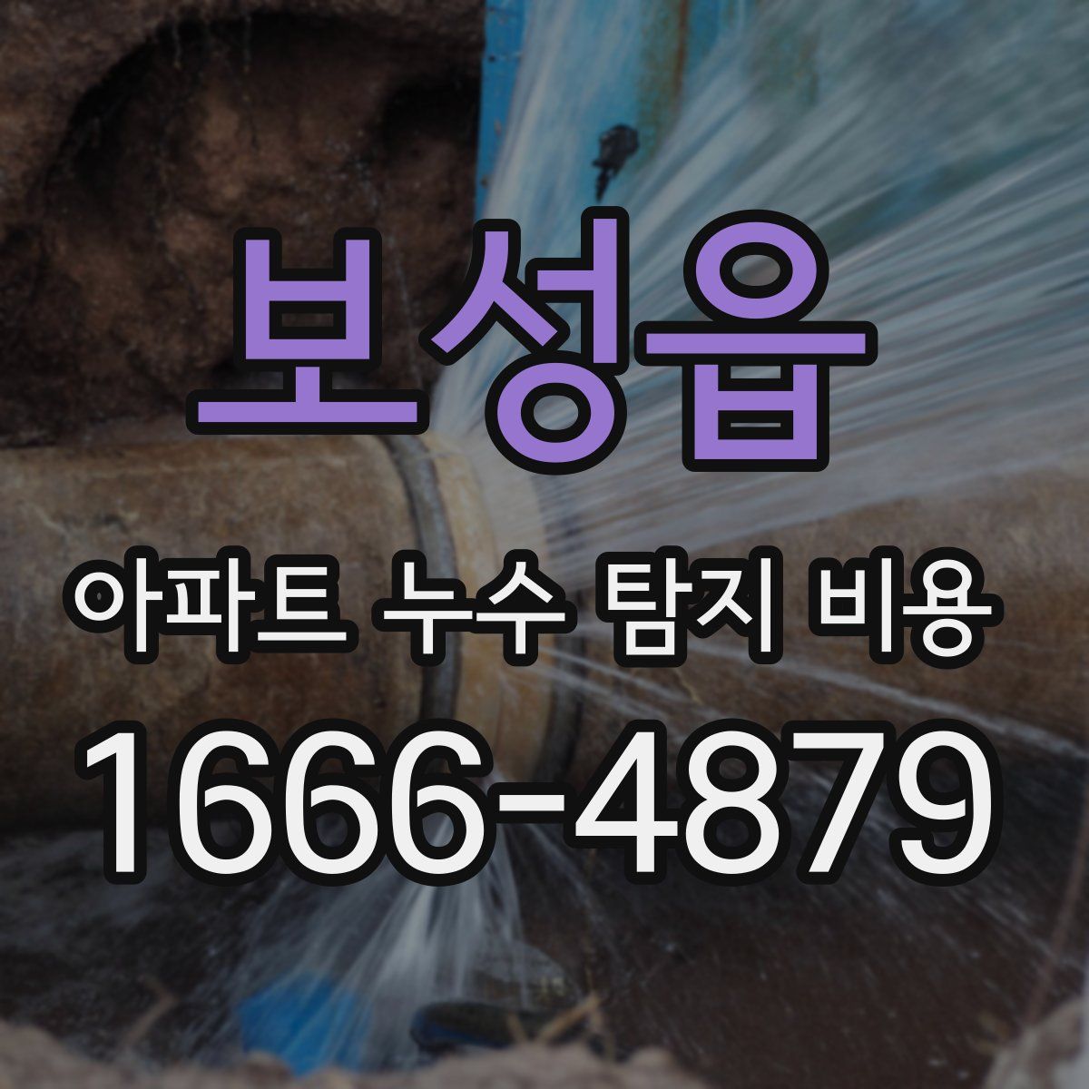 보성읍 아파트 누수 탐지 비용