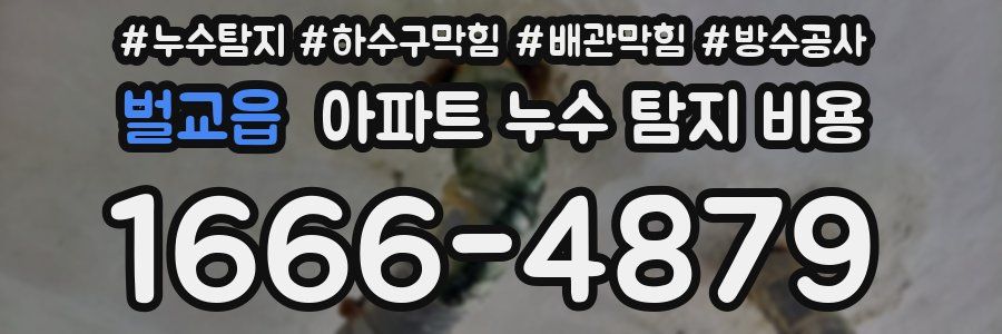 벌교읍 아파트 누수 탐지 비용