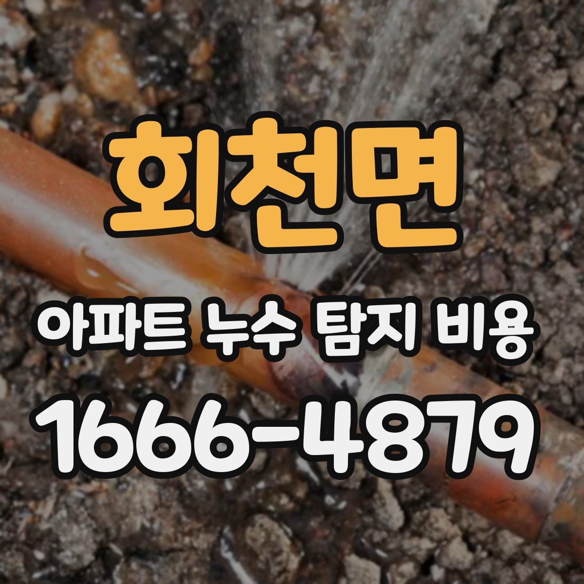 회천면 아파트 누수 탐지 비용