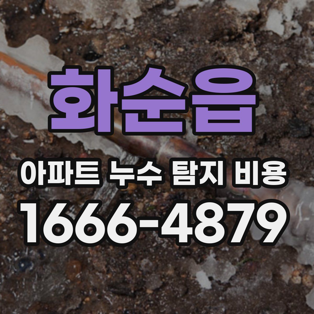화순읍 아파트 누수 탐지 비용