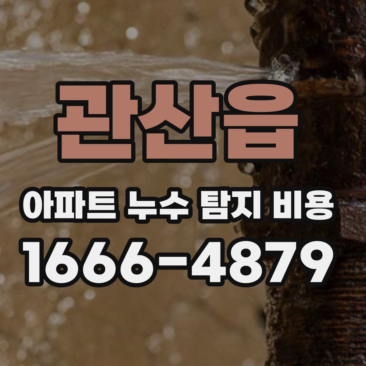 관산읍 아파트 누수 탐지 비용