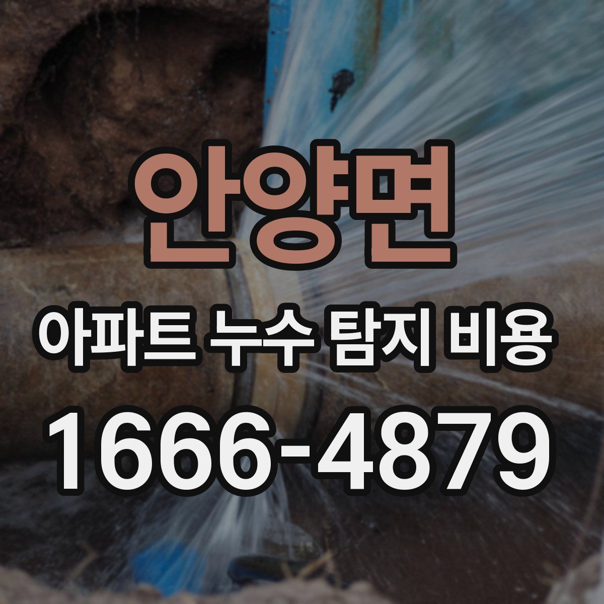 안양면 아파트 누수 탐지 비용