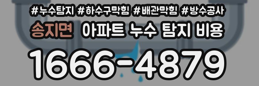 송지면 아파트 누수 탐지 비용