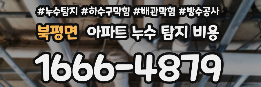 북평면 아파트 누수 탐지 비용