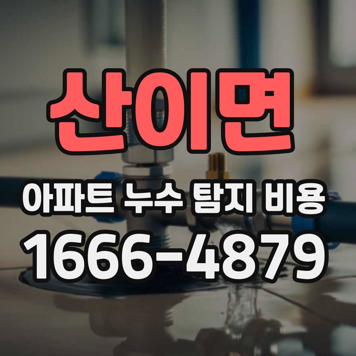 산이면 아파트 누수 탐지 비용