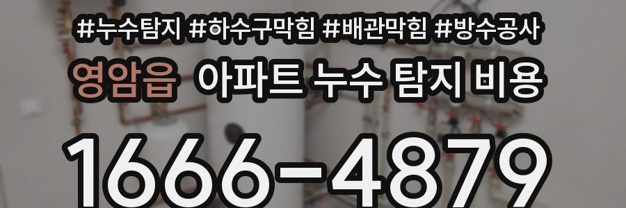 영암읍 아파트 누수 탐지 비용