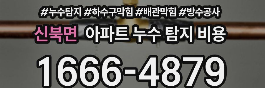 신북면 아파트 누수 탐지 비용