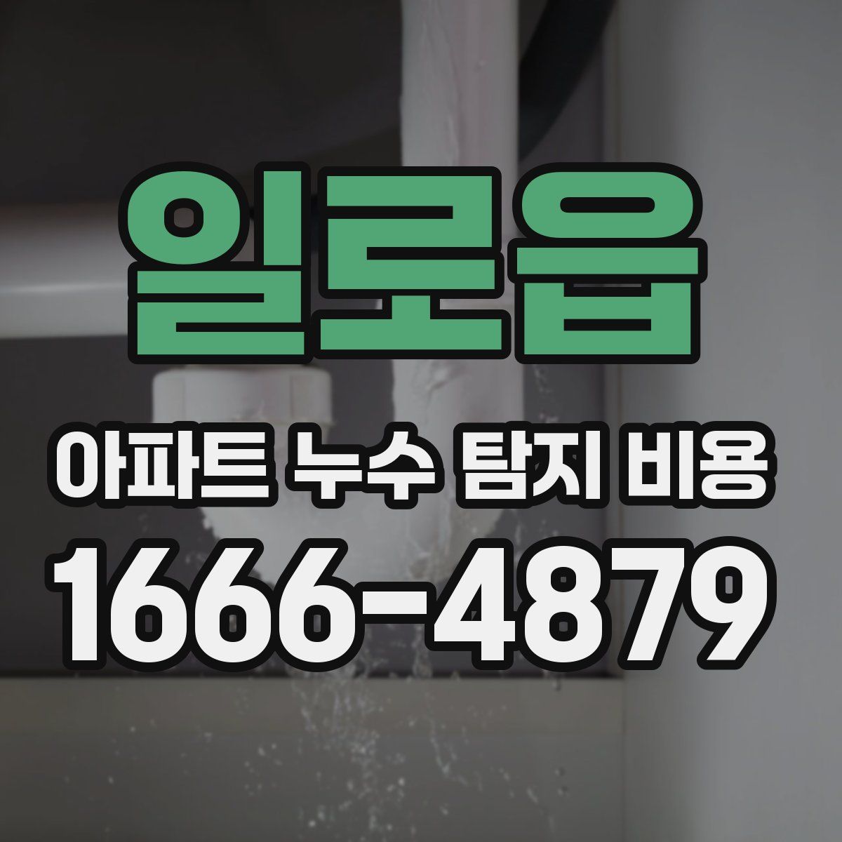 일로읍 아파트 누수 탐지 비용
