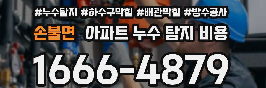 손불면 아파트 누수 탐지 비용