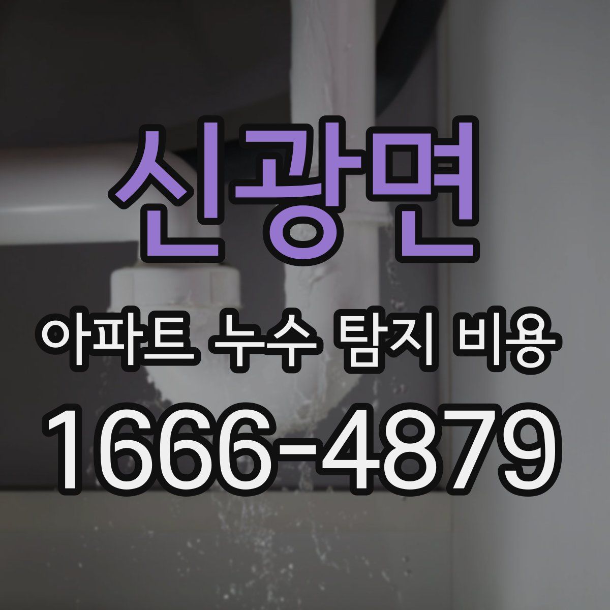 신광면 아파트 누수 탐지 비용