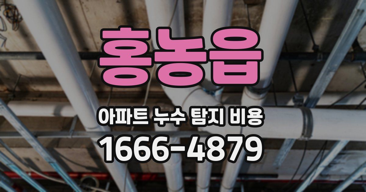 홍농읍 아파트 누수 탐지 비용