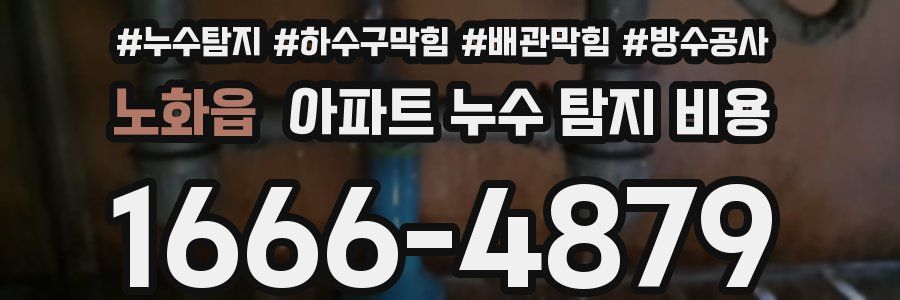 노화읍 아파트 누수 탐지 비용