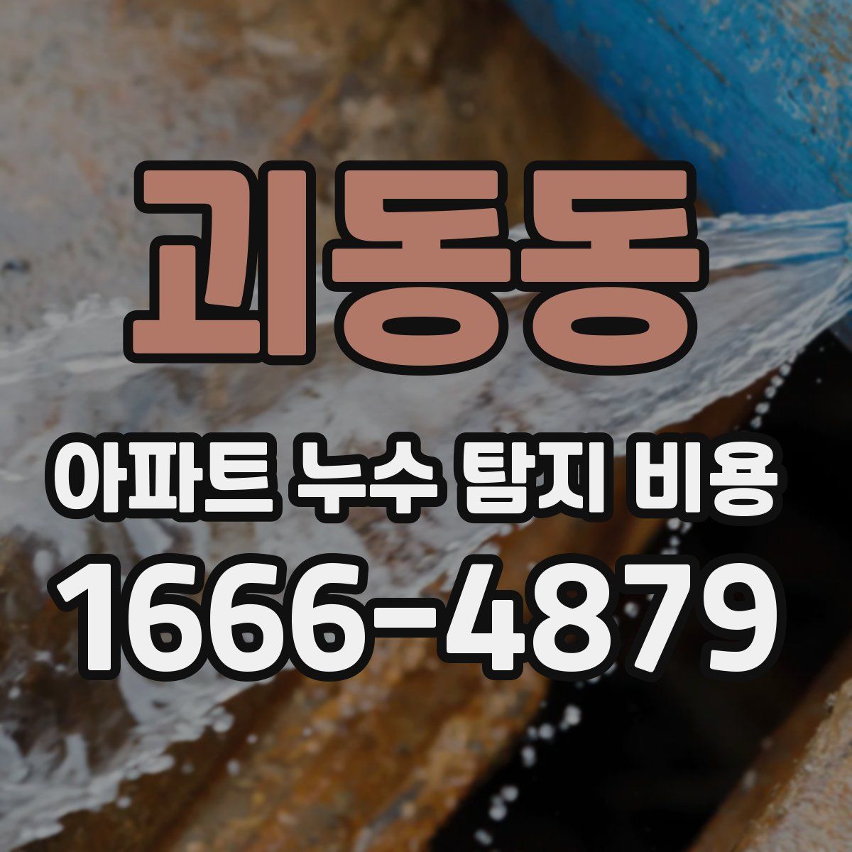 괴동동 아파트 누수 탐지 비용