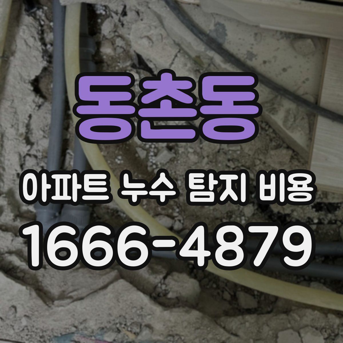 동촌동 아파트 누수 탐지 비용