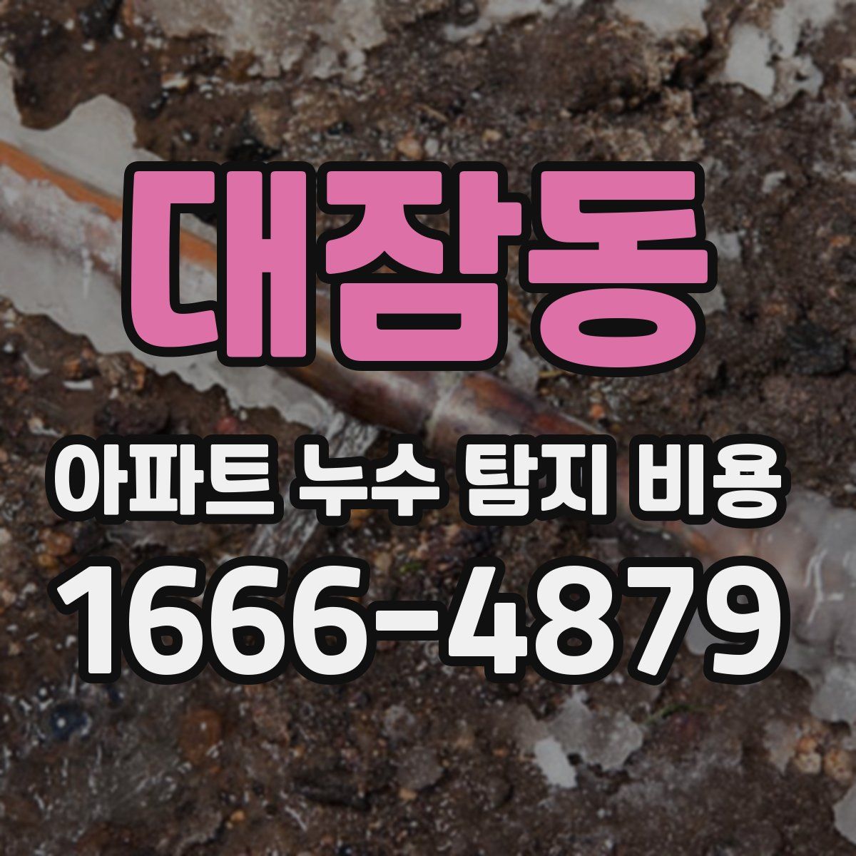 대잠동 아파트 누수 탐지 비용
