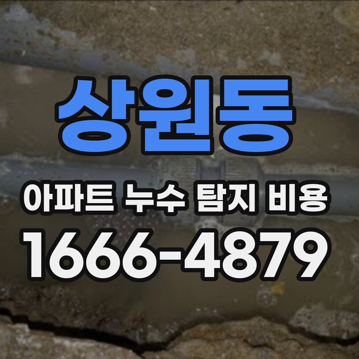 상원동 아파트 누수 탐지 비용