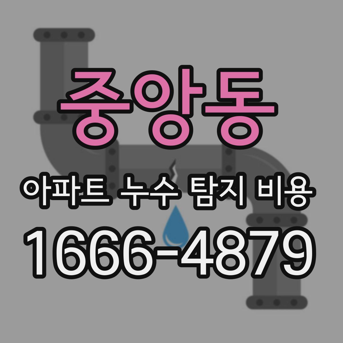 중앙동 아파트 누수 탐지 비용