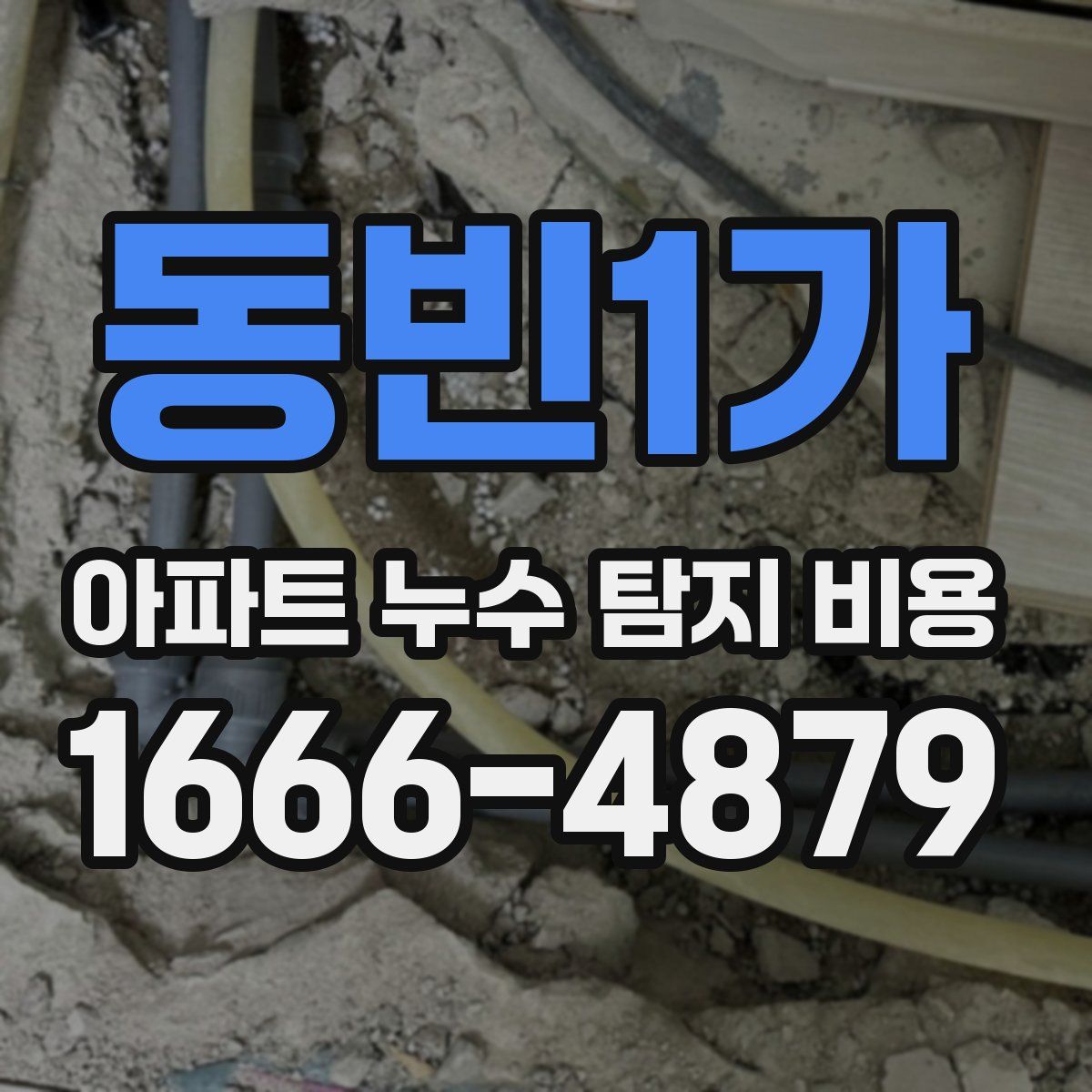 동빈1가 아파트 누수 탐지 비용