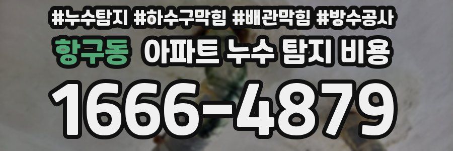 항구동 아파트 누수 탐지 비용