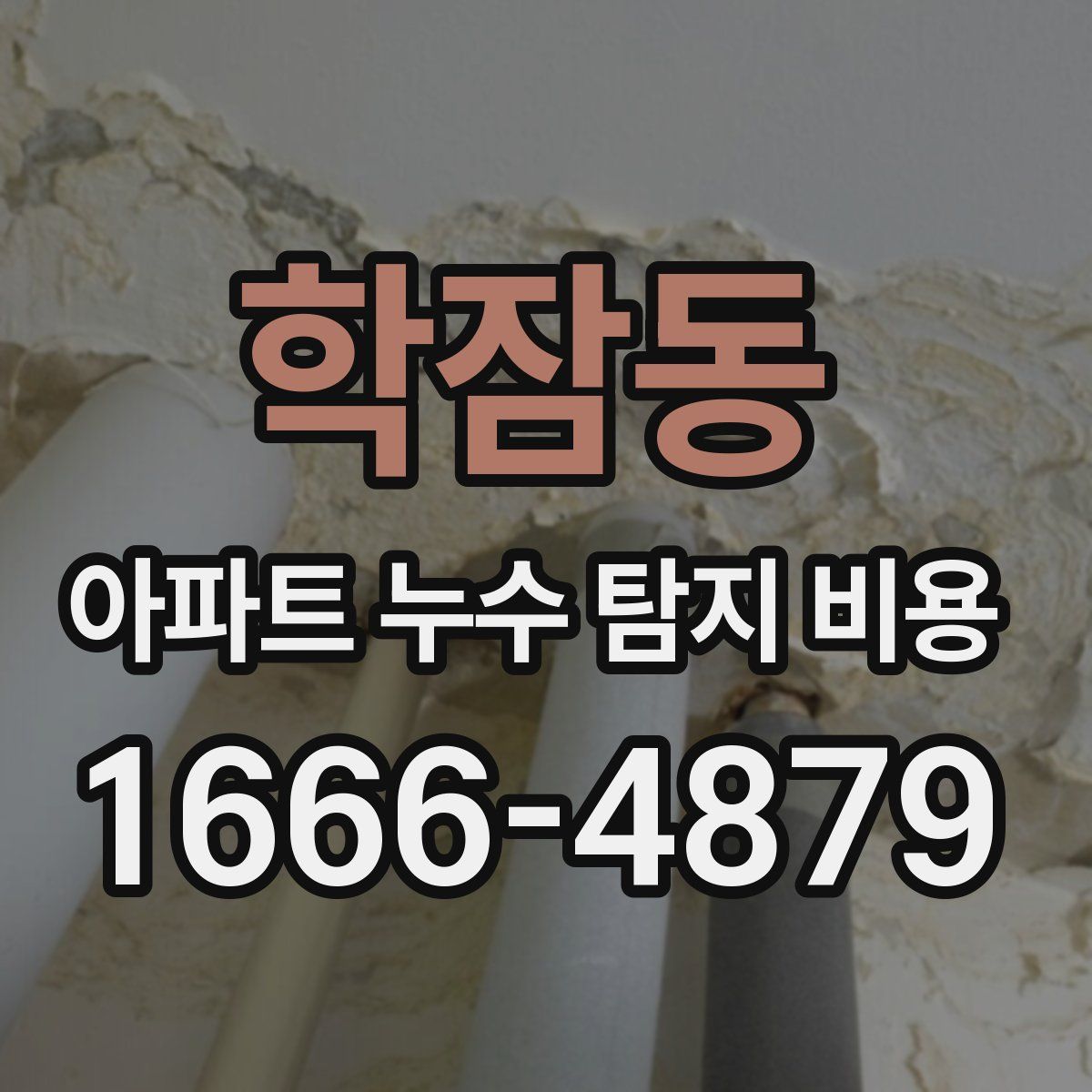 학잠동 아파트 누수 탐지 비용