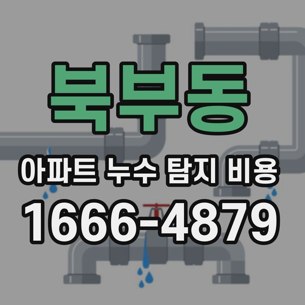 북부동 아파트 누수 탐지 비용